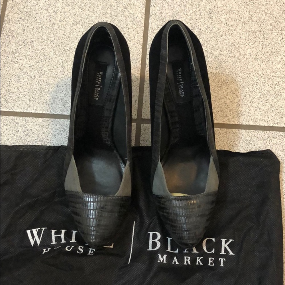 White House Black Market 4” heals worn once